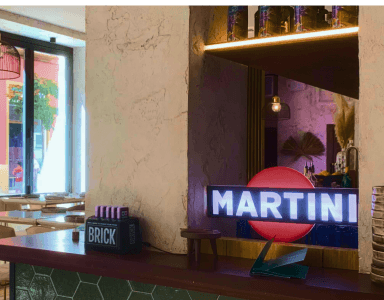 Malá stanica Brick na pulte na Floride